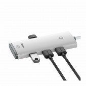 Baseus hub USB Tip-C 4xA 1xC 0.25m bel WKQX030302