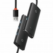 Baseus hub USB 3.2 4xTipA 25cm črn WKQX030001