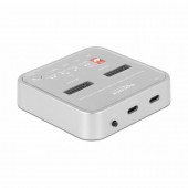 Delock čitalec in presnemovalec diskov USB 3.2 TipC za M.2 NVMe PCIe+SATA 64138