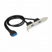Delock adapter slot 2x USB 3.2 Gen1 84836