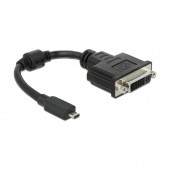 Adapter HDMI-D Mikro M - DVI-D 24+5 Ž 20cm Delock