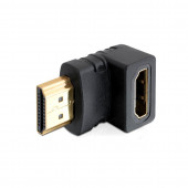 Adapter HDMI M - HDMI Ž 19-pin kotni 90° Delock