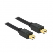 DisplayPort mini- DisplayPort mini 1m 4K črn Delock