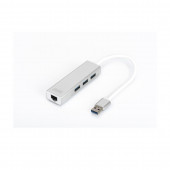 Digitus pretvornik USB 3.0-Mrežni UTP Giga+Hub USB DA-70250-1