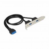 Delock adapter slot 2x USB 3.2 Gen1 84836