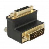 Adapter DVI 24+1 - DVI 24+5 kotni 90° Delock