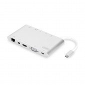 Digitus priklopna postaja USB 3.1 TipC 11-port 4K bela DA-70861