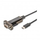 Pretvornik USB Tip-C - 1xSerial DB09 FTDI 1m Digitus