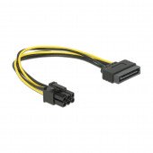 Adapter SATA M - 6pin za grafične kartice PCI-express 0,2m Delock