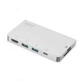 Digitus priklopna postaja USB 3.1 TipC 6-port 4K potovalna DA-70867