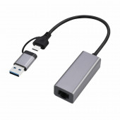 Cablexpert pretvornik USB 3.1 TipA/TipC Mrežni UTP Giga A-USB3AC-LAN-01
