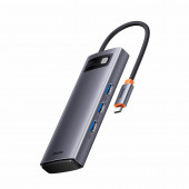 Baseus priklopna postaja USB 3.1 TipC 6v1 siva WKWG030213