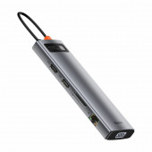 Baseus priklopna postaja USB 3.0 TipC 11v1 siva CAHUB-CT0G