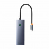 Baseus priklopna postaja USB 3.0 TipC 5v1 siva B00052801811-02