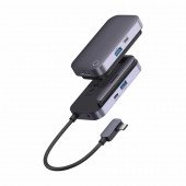 Baseus priklopna postaja USB 3.2 TipC 4v1 4K Padjoy siva WKWJ000013