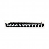 Leviton panel CAT.5e/6/6A 24-port modularen+nosilec kablov