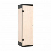 Garderobna omara-les/kovina 1970x420x500 s ključavnico Triton