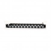 Leviton panel CAT.5e/6/6A 24-port modularen+nosilec kablov