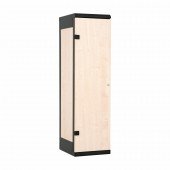 Garderobna omara-les/kovina 1970x420x500 s ključavnico Triton