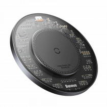 Baseus polnilec brezžični 15W QI transparent CCJJ050001