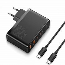 Baseus polnilec 100W USB 2xTipC 2xTipA GaN2 ProQC PD črn CCGAN2P-L01