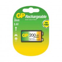 GP polnilna baterija 9V-200 mAh Ni-Mh