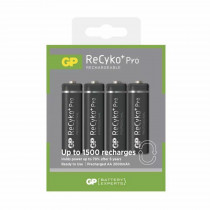 GP polnilna baterija AA-2000 mAh Ni-Mh ReCyko+ Pro 4 kom