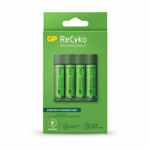 Polnilec za baterije GP ReCyko B421 + 4x baterije AA 2700mAh