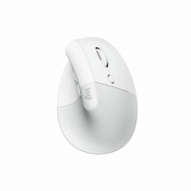 Logitech miška vertikalna Lift brezžična bela 910-006475