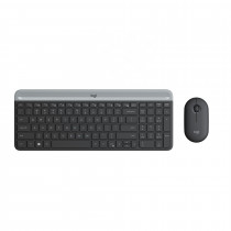 Logitech tipkovnica & miška MK470 SLO slim brezžična grafitna 920-009264