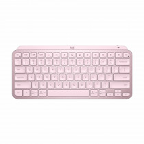 Logitech tipkovnica MX Keys Mini SLO brezžična osvetljena roza 920-010500