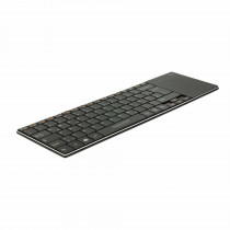 Delock tipkovnica brezžična Touchpad DE razporeditev tipk črna 12454