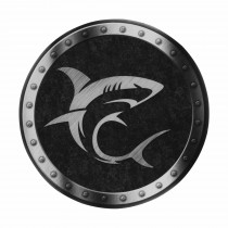 WHITE SHARK podloga za miško okrogla črna MP-1964 MINOTAUR