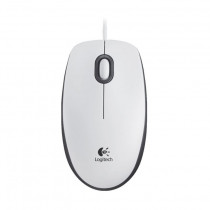 Logitech miška B100 OEM USB bela 910-003360