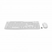 Logitech tipkovnica & miška MK295 SLO Silent brezžična bela 920-009824