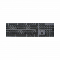 SBOX tipkovnica brezžična metalna siva SLO WK-131