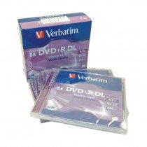 DVD+R 8,5Gb 8x  5-kos dvoslojni Verbatim