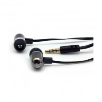 Slušalke ušesne stereo z mikrofonom EP-044B črne SBOX