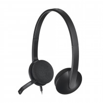 Logitech slušalke+mikrofon H340 črne 981-000475