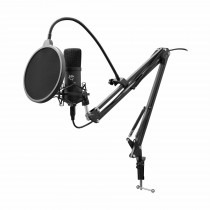 WHITE SHARK mikrofon kondenzatorski na roki za Podcast in Streaming DSM-01