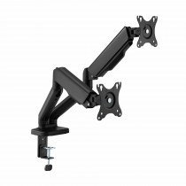 SBOX namizni nosilec za 2x monitor LCD-S024-2 črn