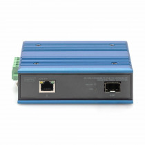 Digitus pretvornik FO-UTP PoE 10/100/1000 SFP prazen industrijski DIN