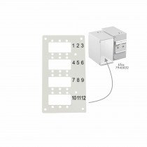 EFB optična montažna plošča 12x SC/LC za DIN Rail ohišje 53705.4V2B