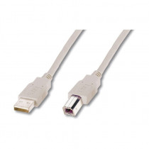 Kabel USB A-B  2,5m Digitus dvojno oklopljen siv