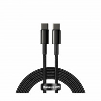 Baseus kabel USB C-C 2m 100W 20V 5A črn Tungsten pleten CATWJ-A01