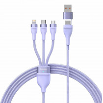 Baseus kabel USB TipC/TipA 2v3 Lightning /TipC/Mikro 100W 1,2m vijola CASS030105