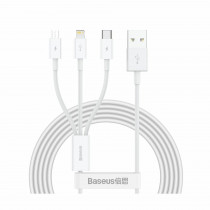 Baseus kabel USB 3v1 Lightning/TipC/ Mikro 1.5m bel CAMLTYS-02