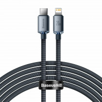Baseus kabel TipC/Lightning 2m 20W C Crystal shine črn CAJY000301