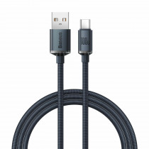 Baseus kabel USB A-C 2m 100W PD Crystal shine črn CAJY000501