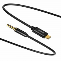 Baseus kabel TipC/AVDIO 3.5M 1.2m jack  3,5mm črn CAM01-01